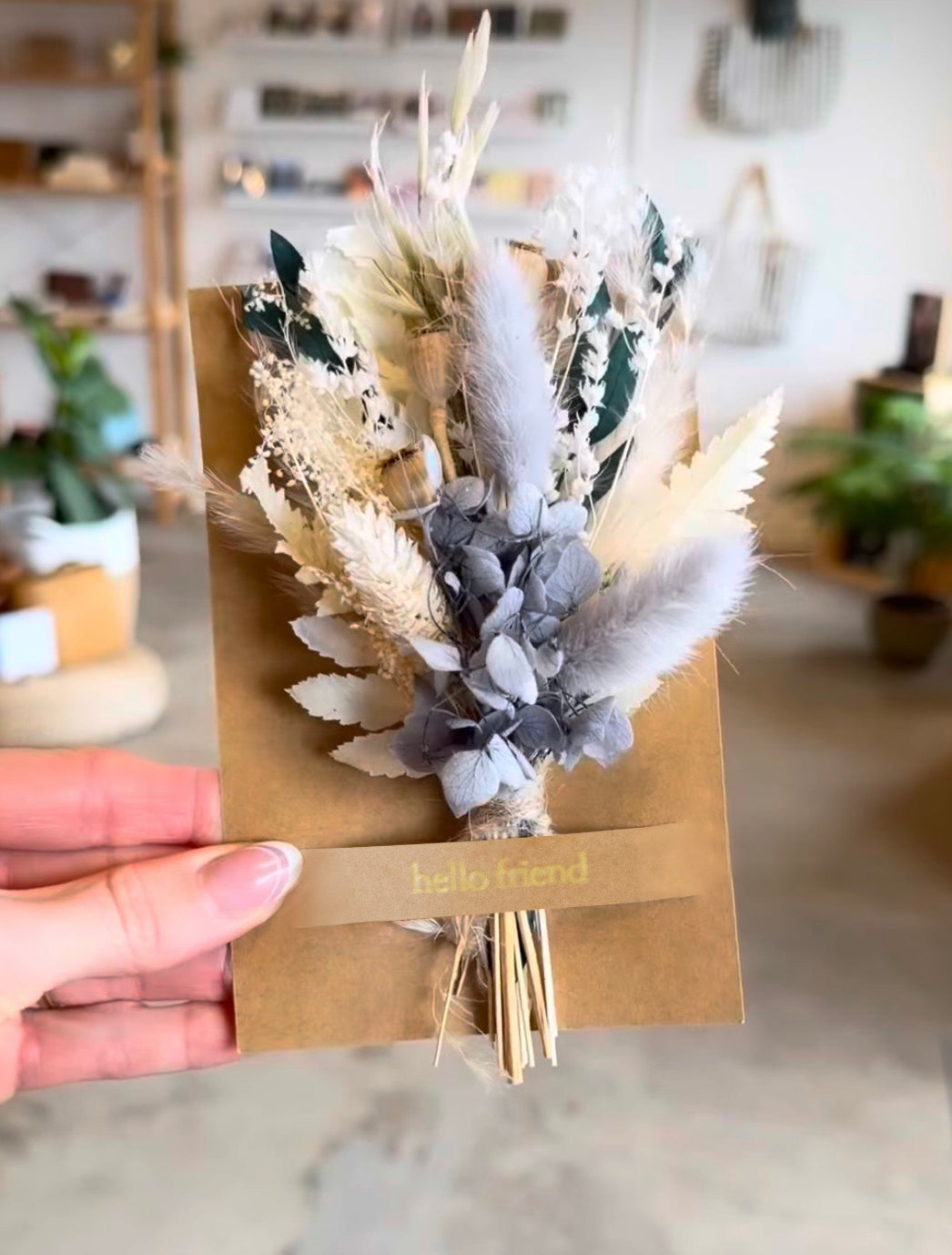 Happy Birthday Mini Bouquet Card | Dried Flower Greeting
