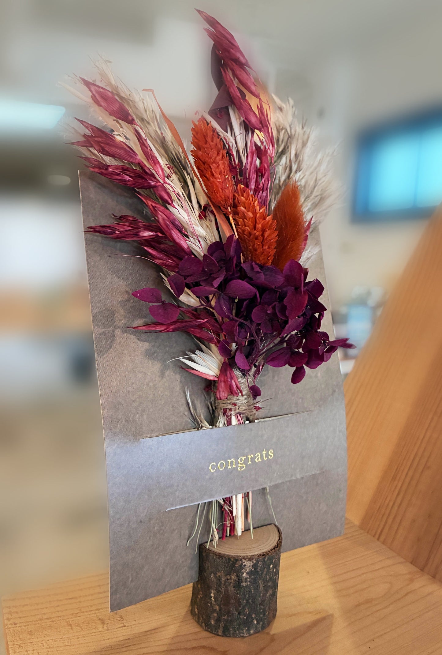 I Love You Mini Bouquet Card | Dried Flower Greeting Card