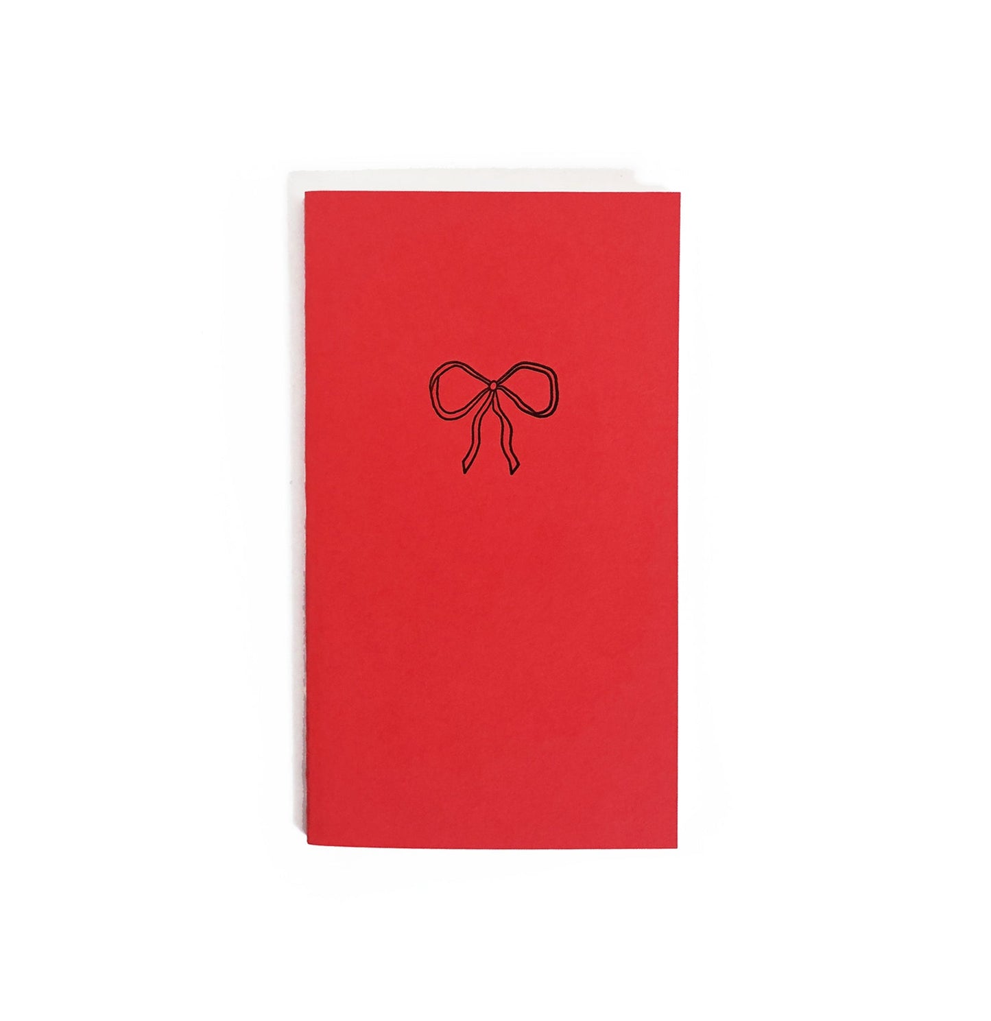 Vintage Bow Mini Saddle Stitch Notebook | Letterpress Book