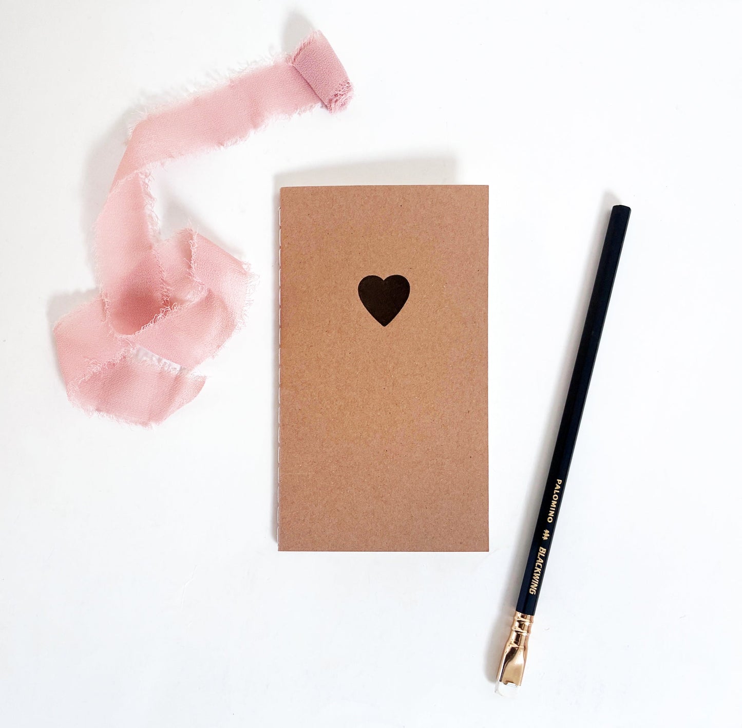 Classic Heart Mini Saddle Stitch Notebook | Be Mine Notebook