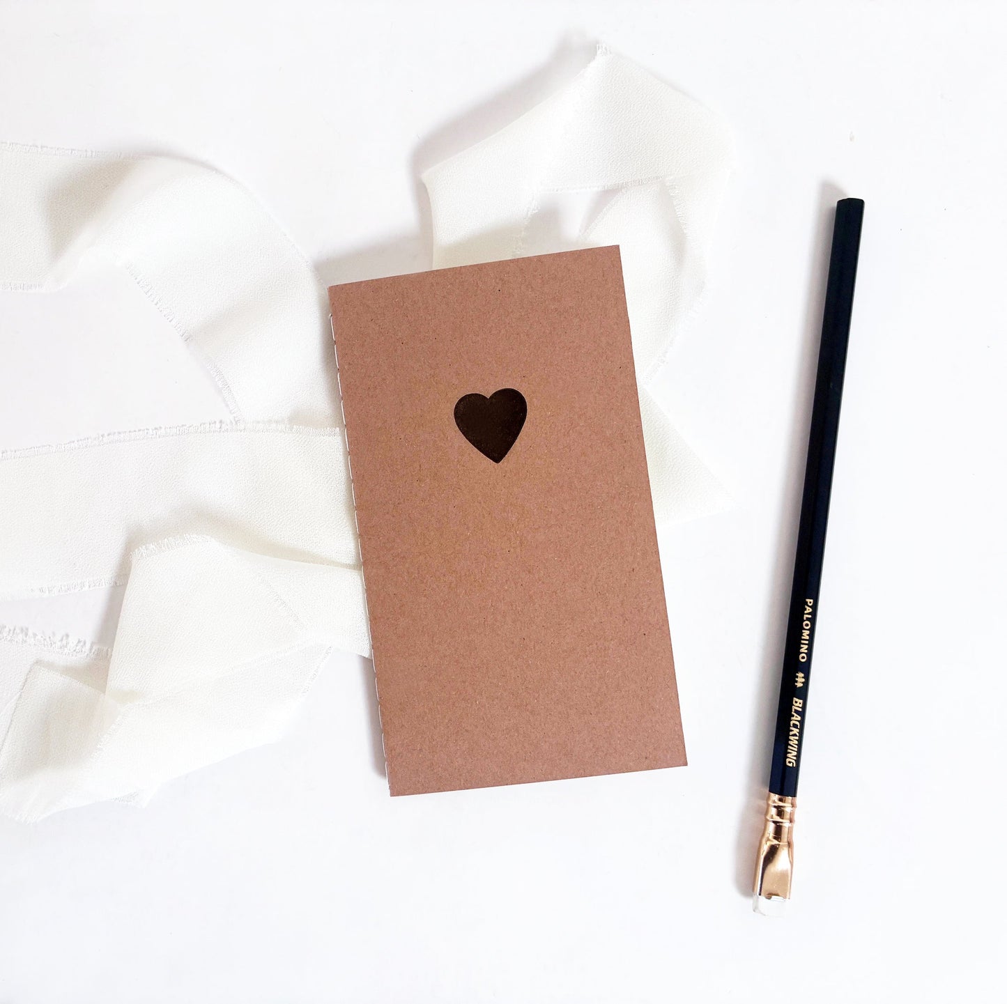Classic Heart Mini Saddle Stitch Notebook | Be Mine Notebook