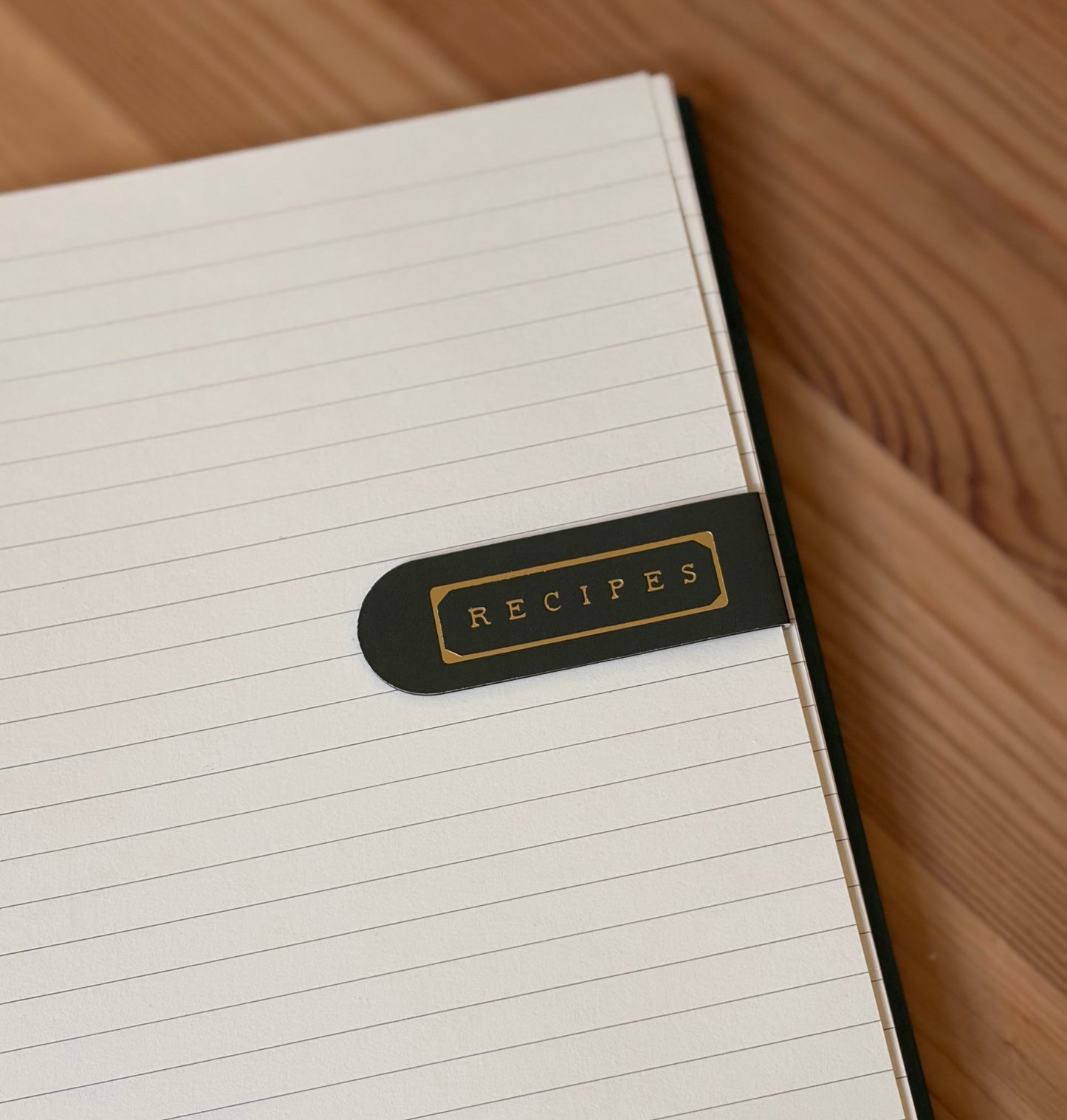 Recipes Gold Foil Embossed Magnetic Bookmark