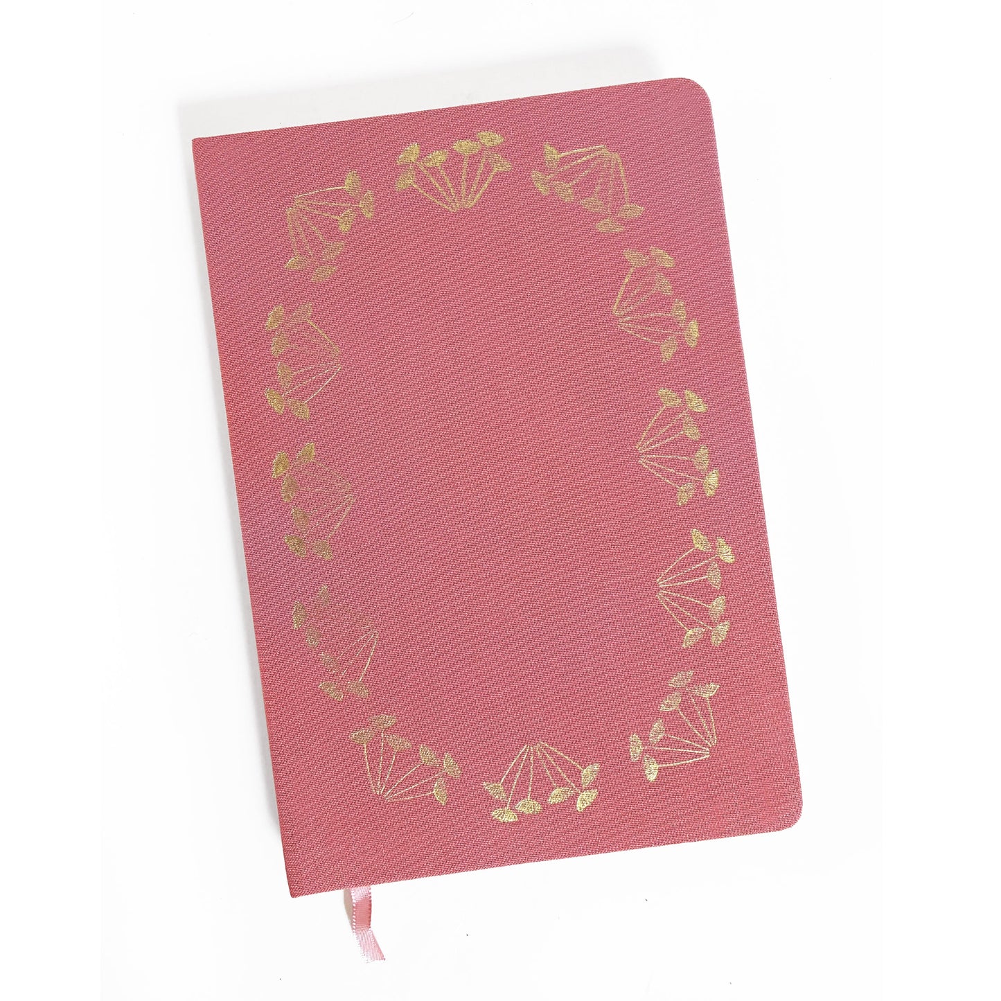 Queen Anne's Lace Foil Stamped Linen Notebook