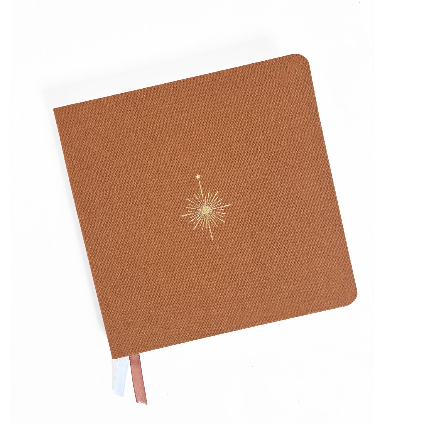 Compass Rose Foil Embossed Square Linen Notebook | Wayfinding Journal