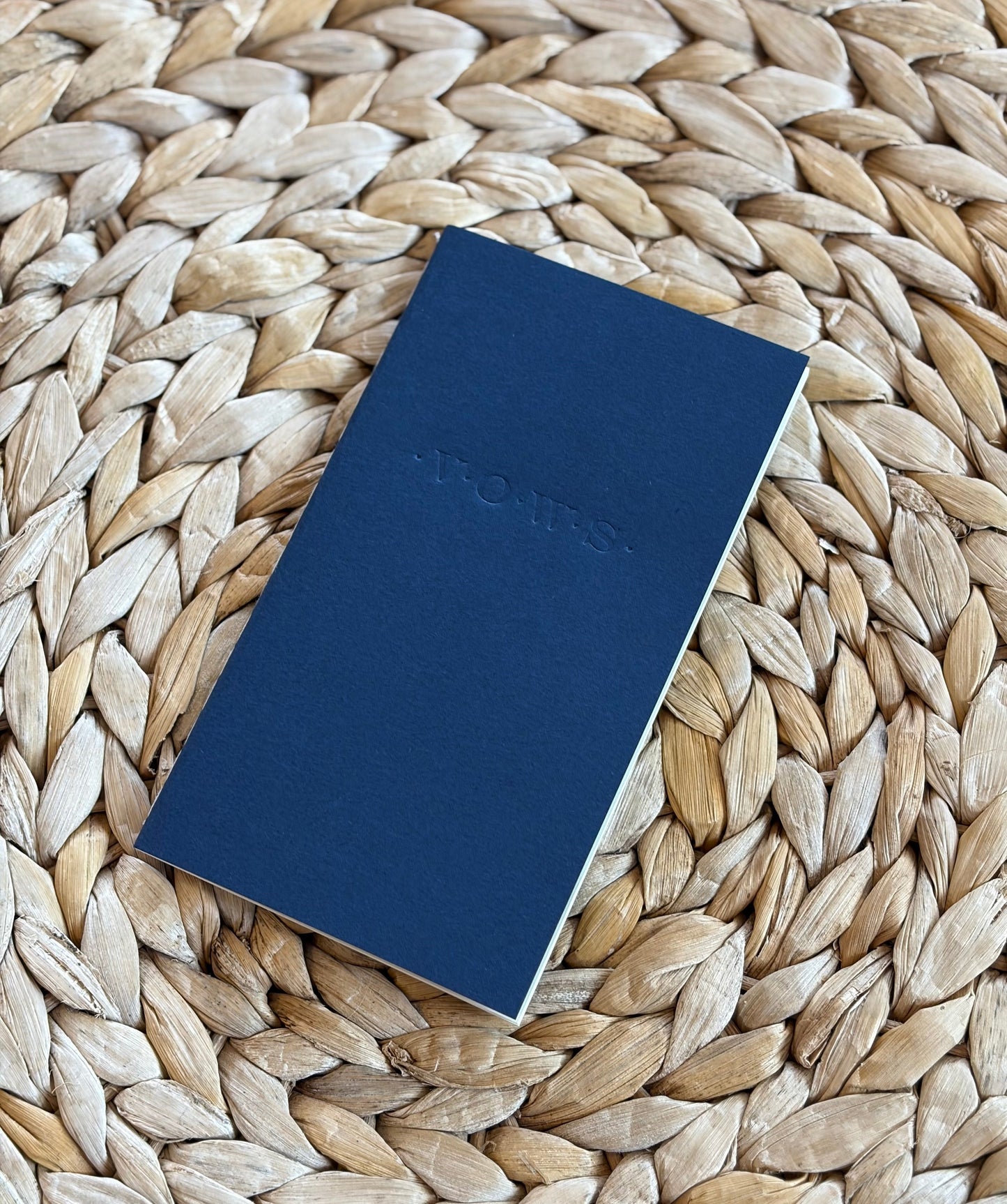 Wedding Vows Blind Deboss Mini Saddle Stitch Notebook