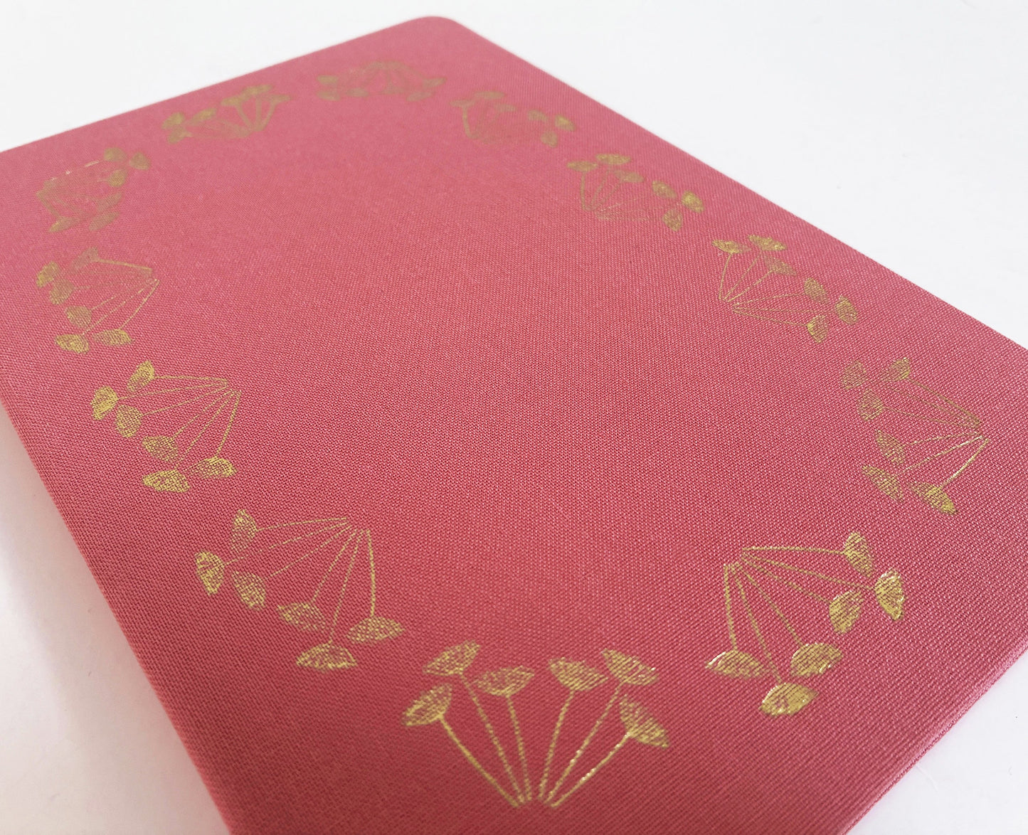 Queen Anne's Lace Foil Stamped Linen Notebook