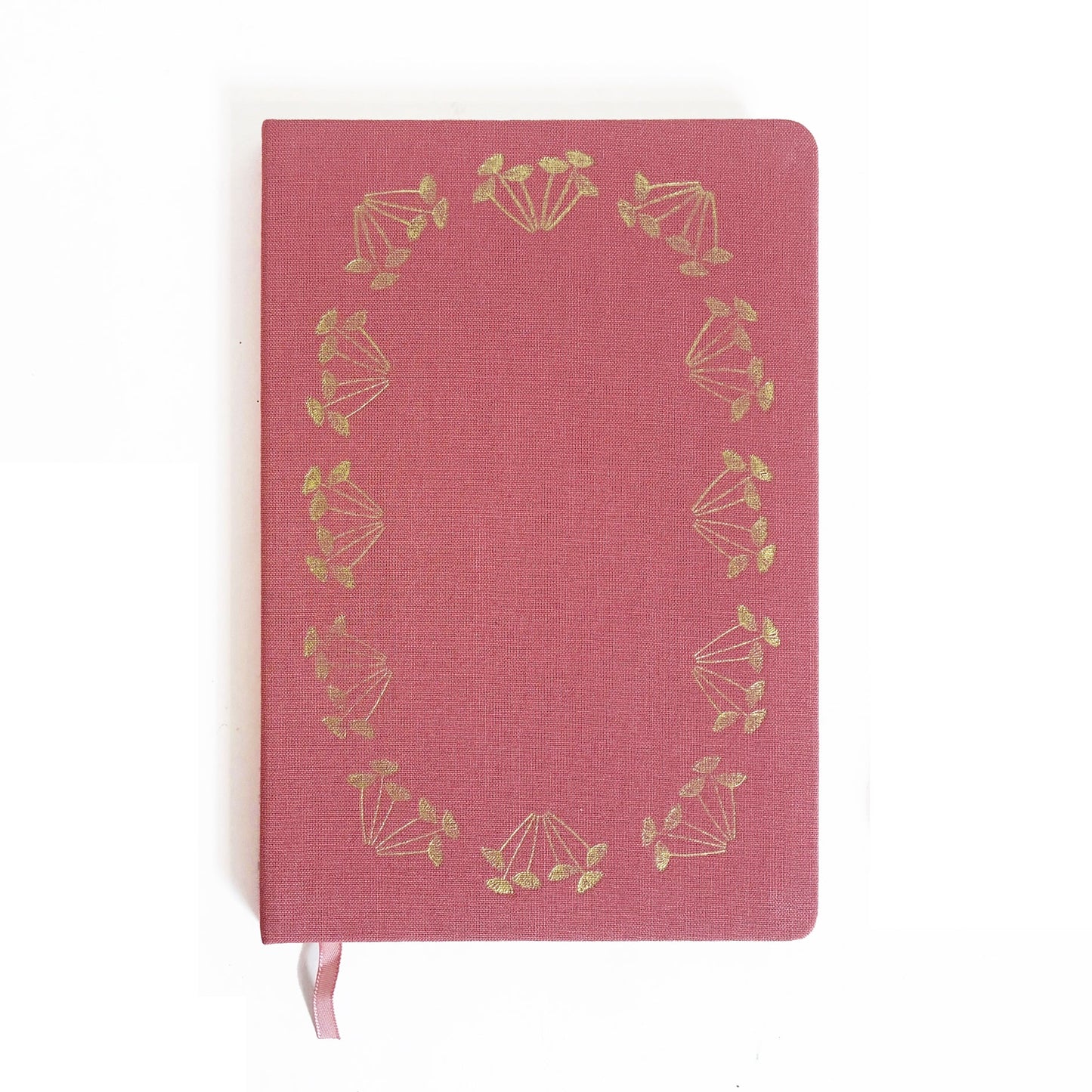 Queen Anne's Lace Foil Stamped Linen Notebook