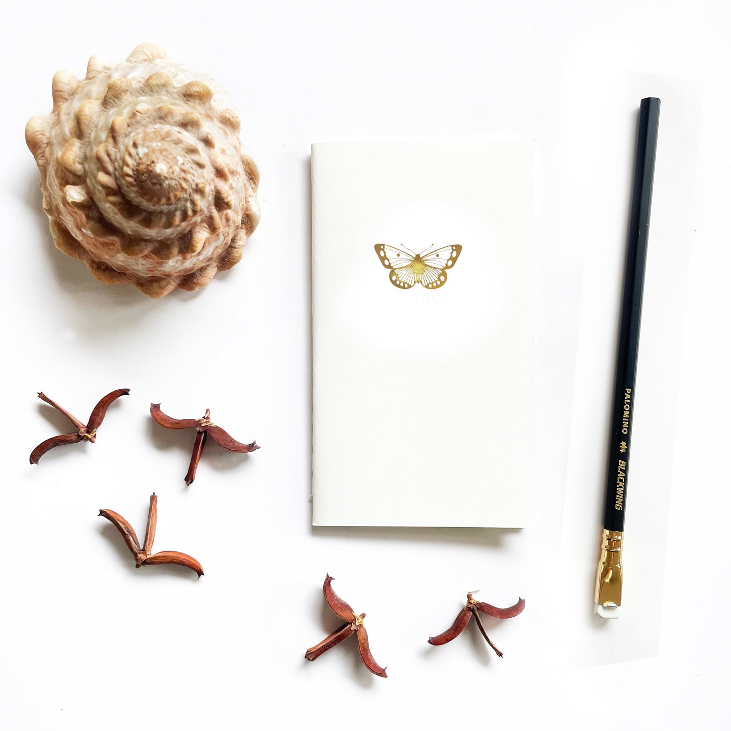 Foil Embossed Butterfly Menagerie Mini Saddle Stitch Notebook