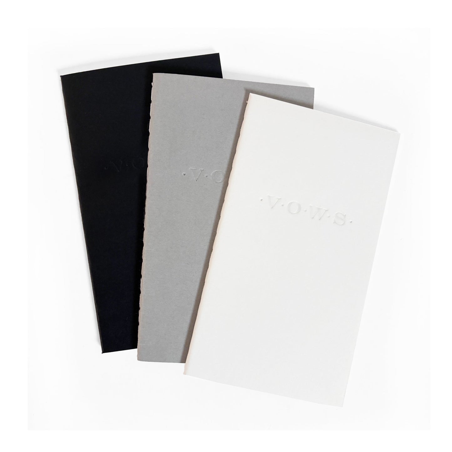 Wedding Vows Blind Deboss Mini Saddle Stitch Notebook