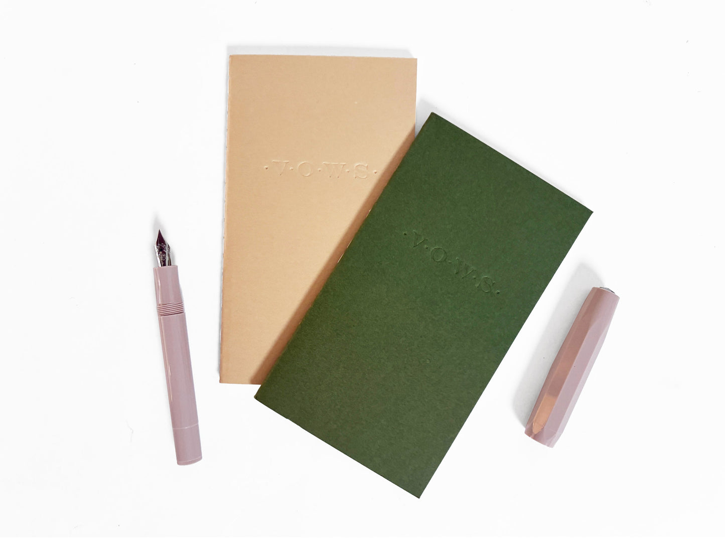 Wedding Vows Blind Deboss Mini Saddle Stitch Notebook