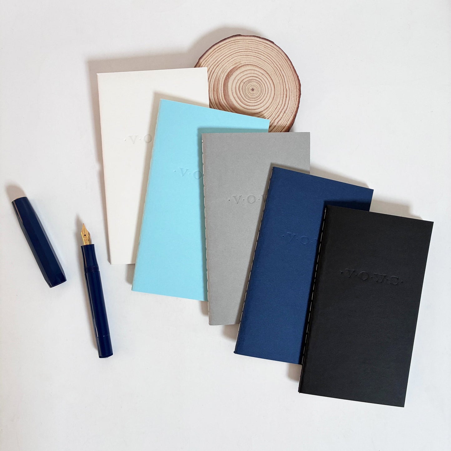 Wedding Vows Blind Deboss Mini Saddle Stitch Notebook