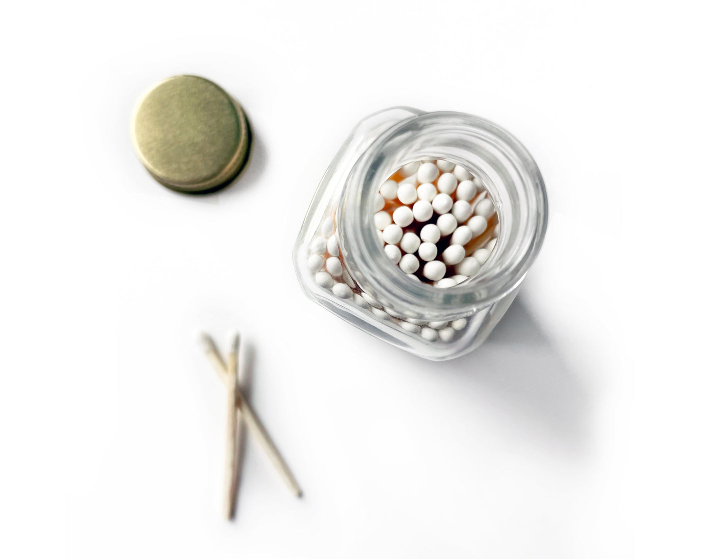 Sunflower Jar of Matches | Modern Farmhouse Match Cloche