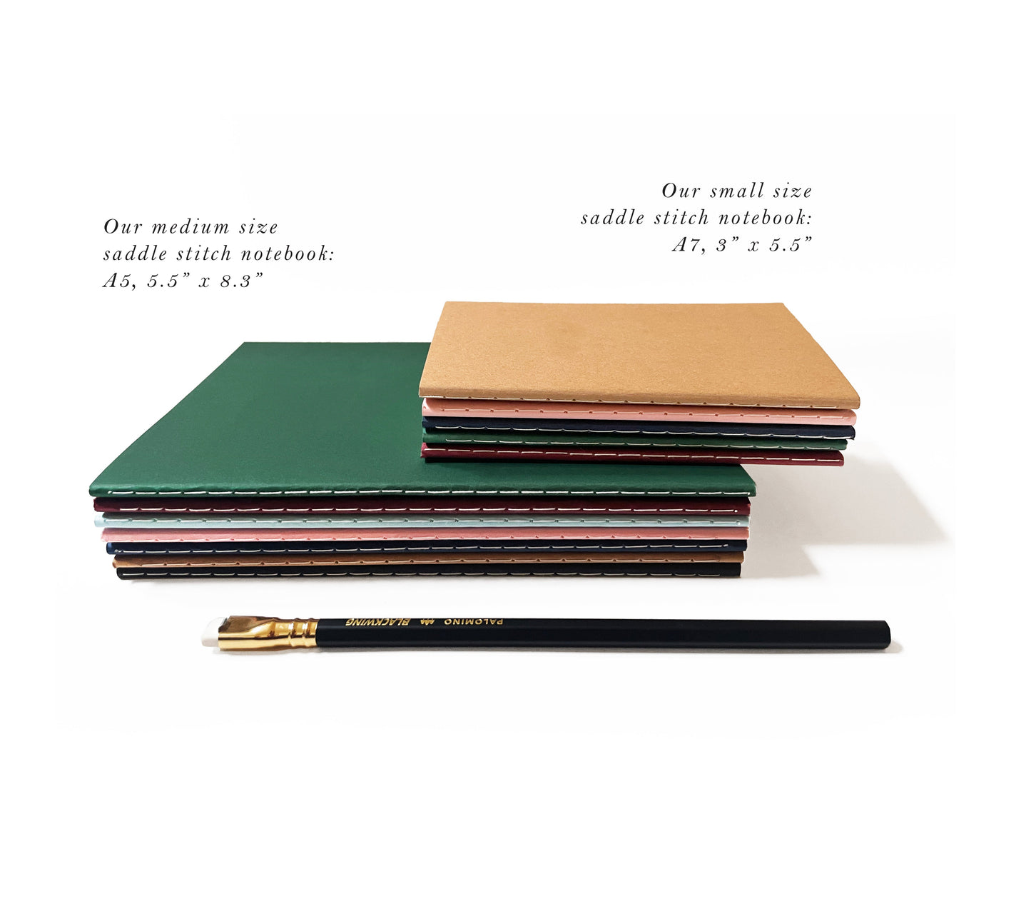Blank Pocket Saddle Stitch Note Book