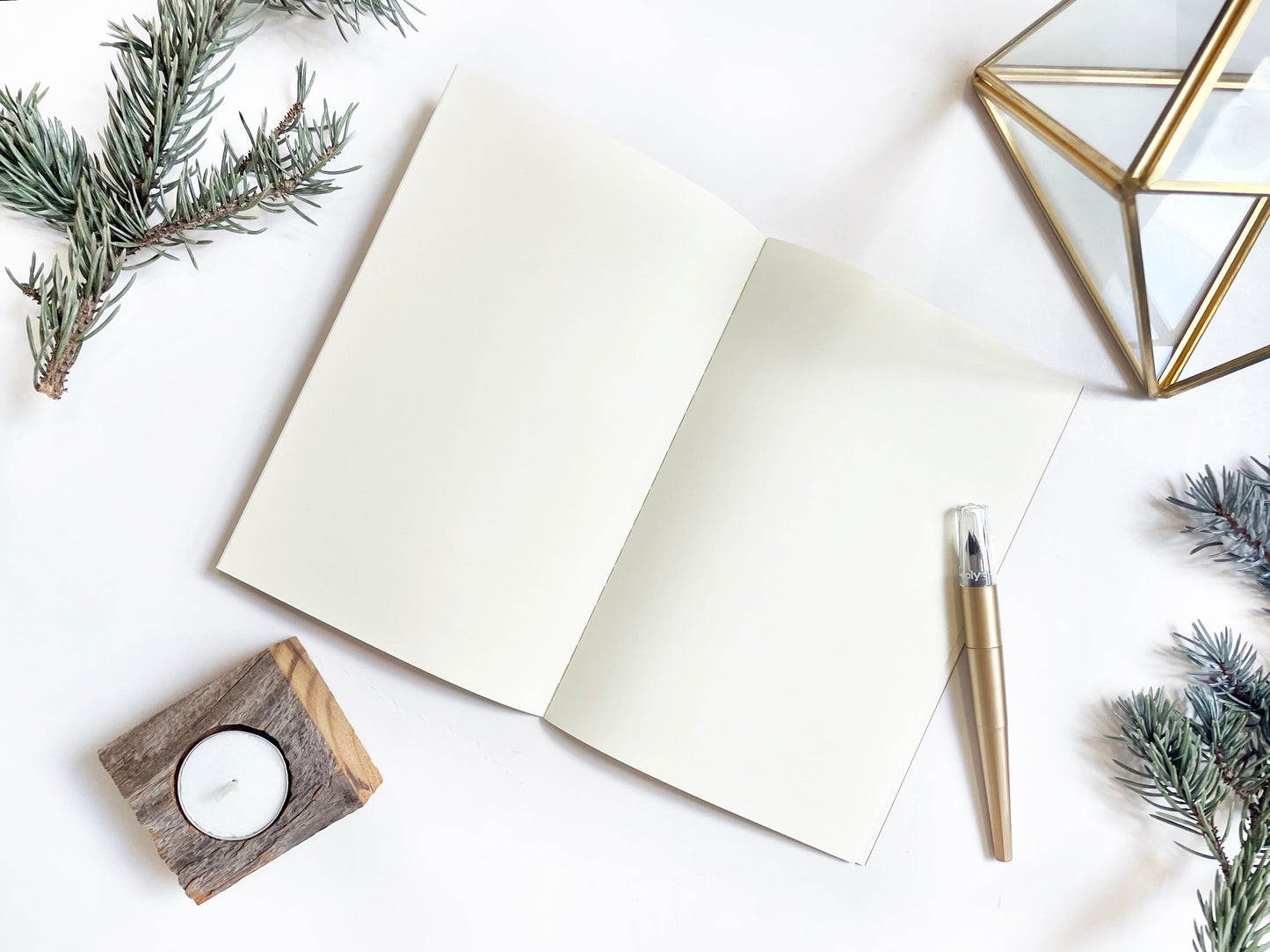 Blank Medium Saddle Stitch Note Book