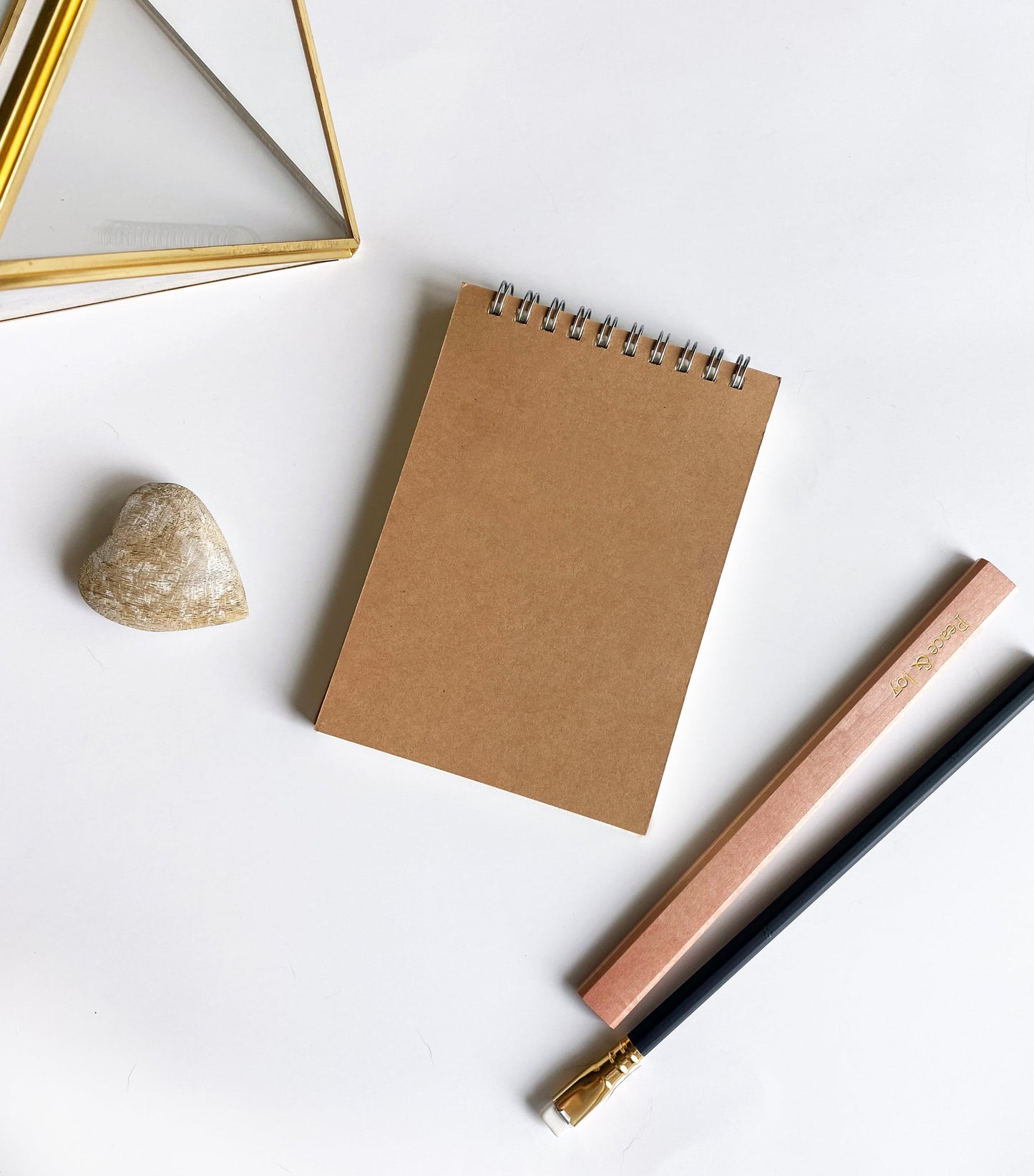 Medium Black, White, or Kraft Top Spiral Notebook