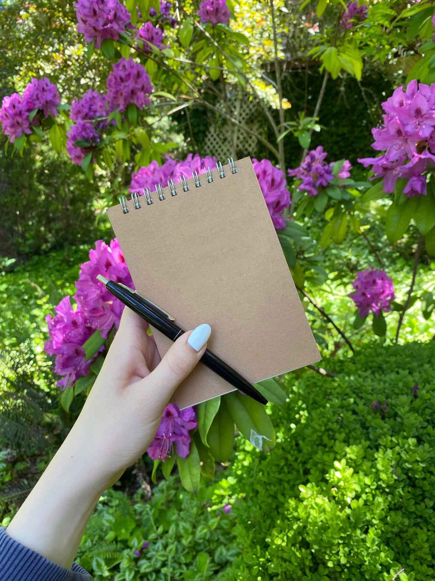 Medium Black, White, or Kraft Top Spiral Notebook