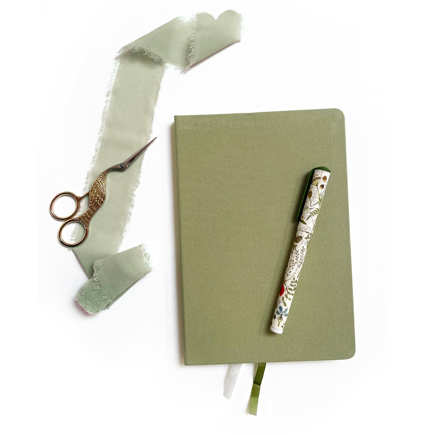 Blank A5 Linen Notebook - Vintage Pastels