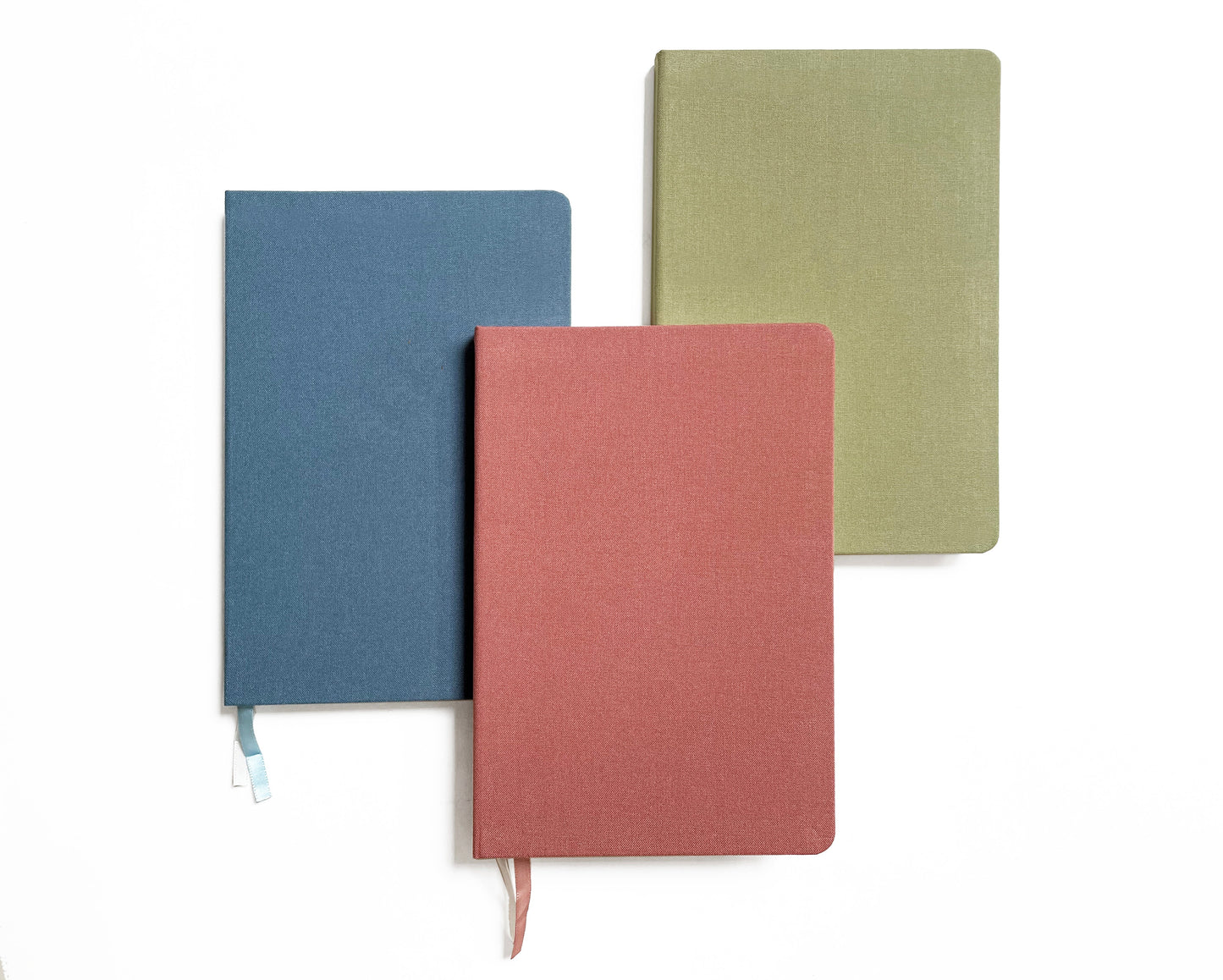 Blank A5 Linen Notebook - Vintage Pastels