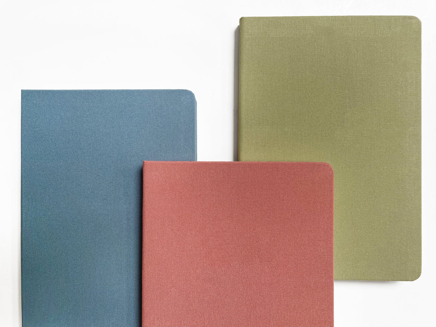 Blank A5 Linen Notebook - Vintage Pastels