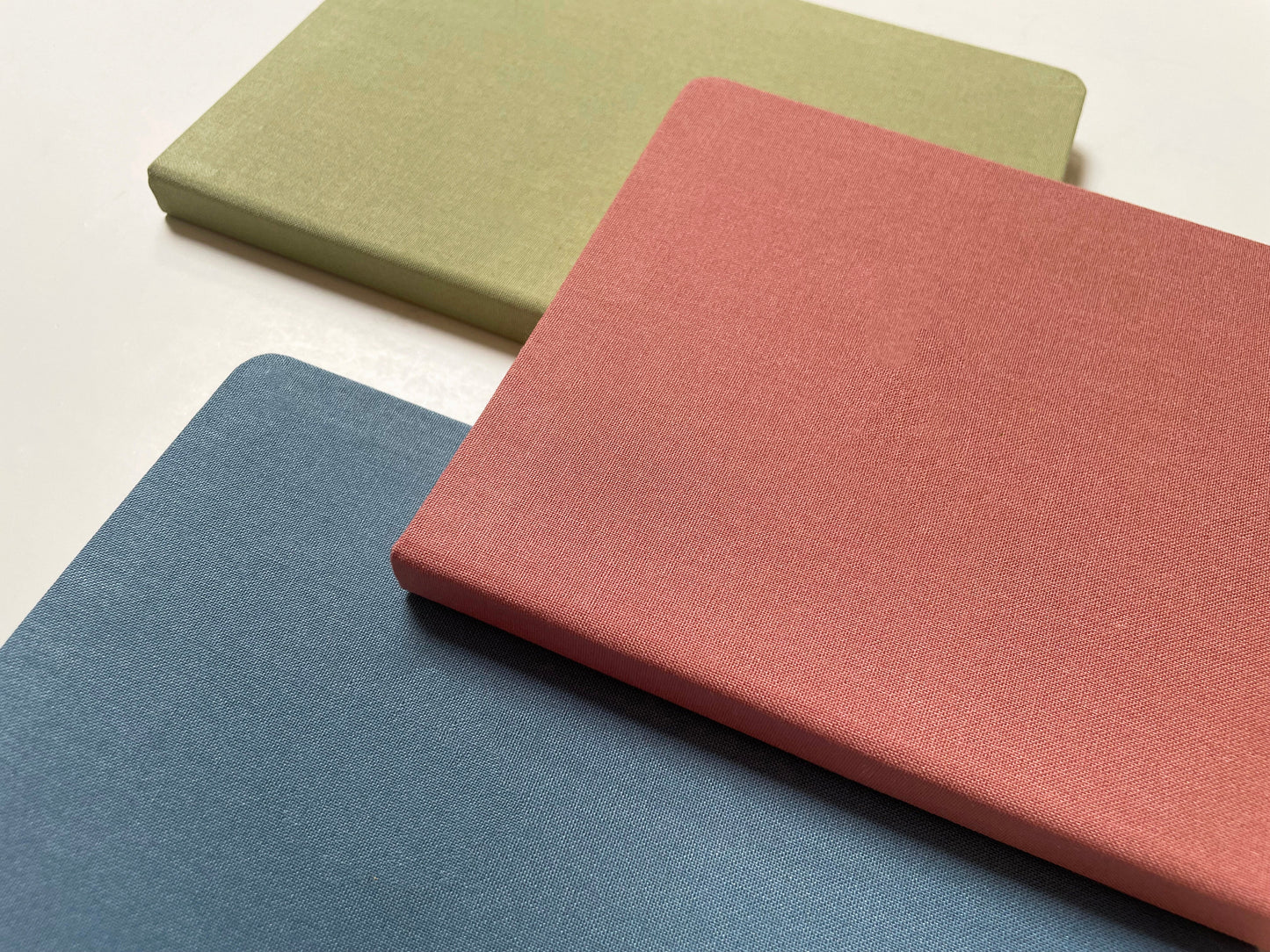 Blank A5 Linen Notebook - Vintage Pastels