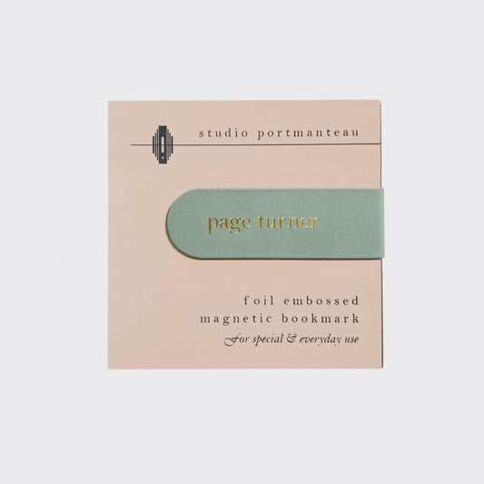 Page Turner Foil Embossed Magnetic Bookmark
