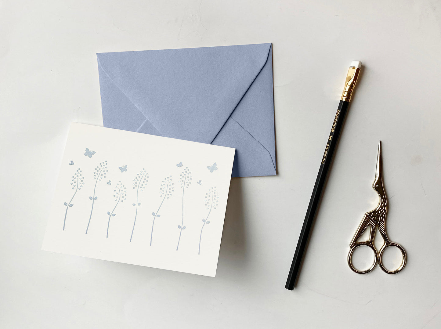 Wildflower Meadow Letterpress Greeting Card