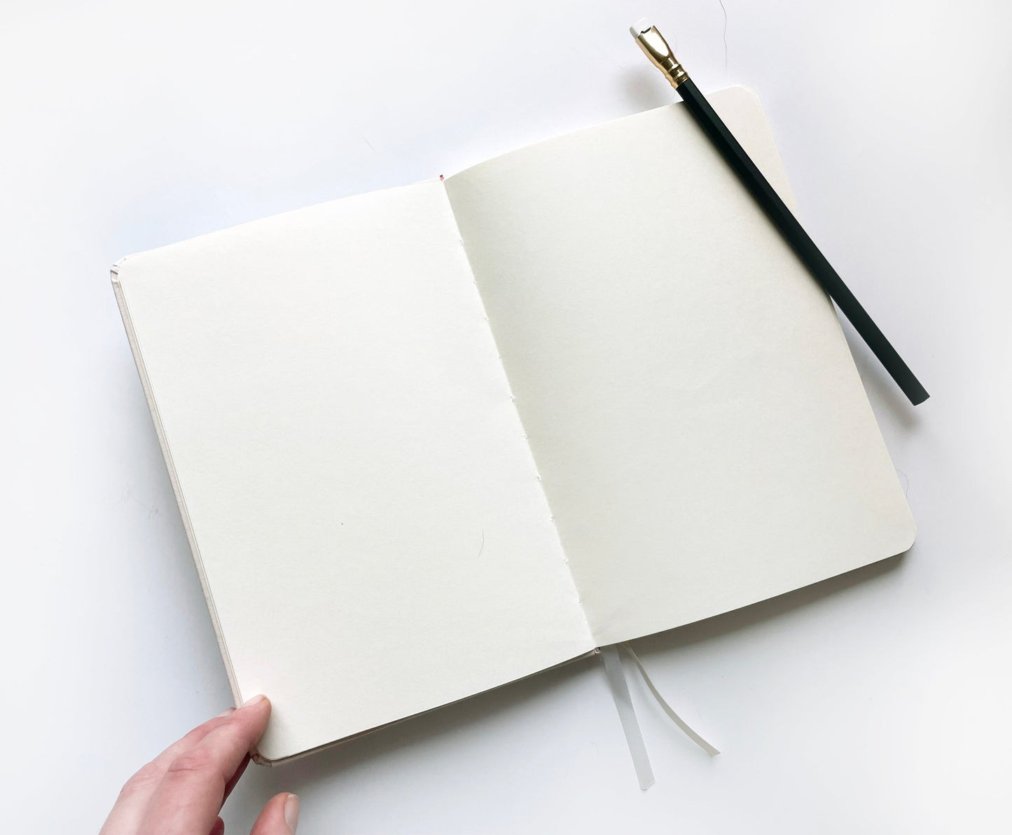 Wedding Vows Foil Embossed Linen Notebook | Neutral Hues