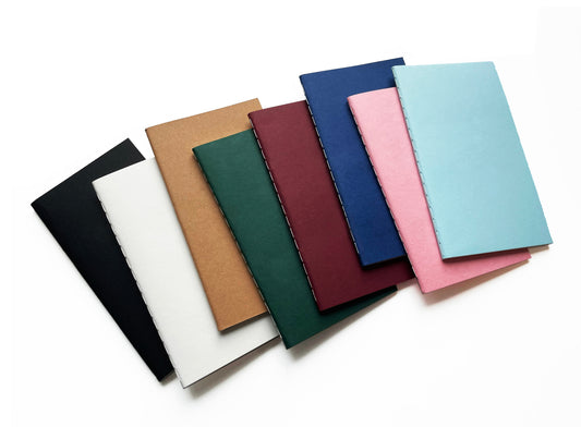 Blank Pocket Saddle Stitch Note Book