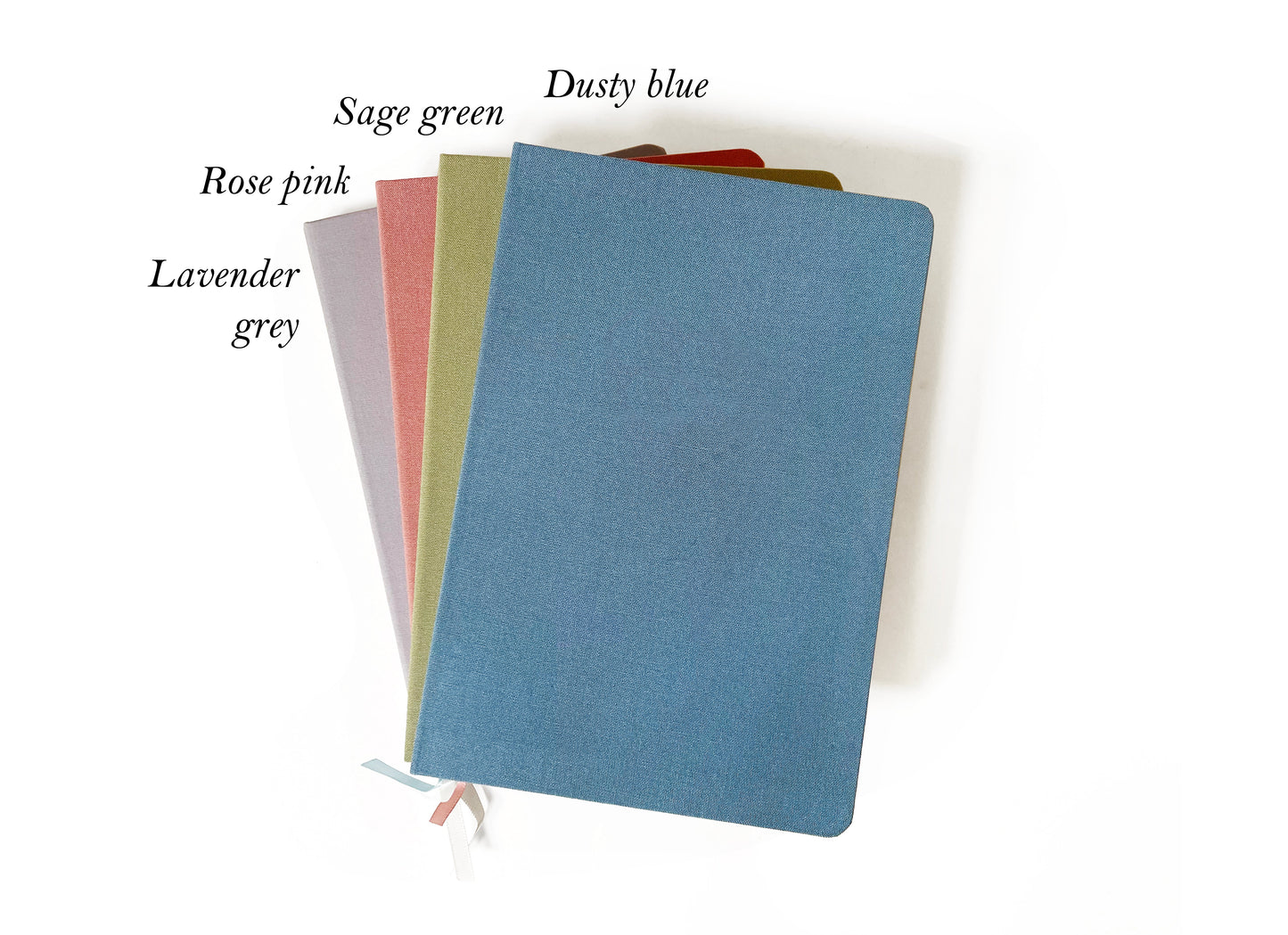 Blank A5 Linen Notebook - Vintage Pastels