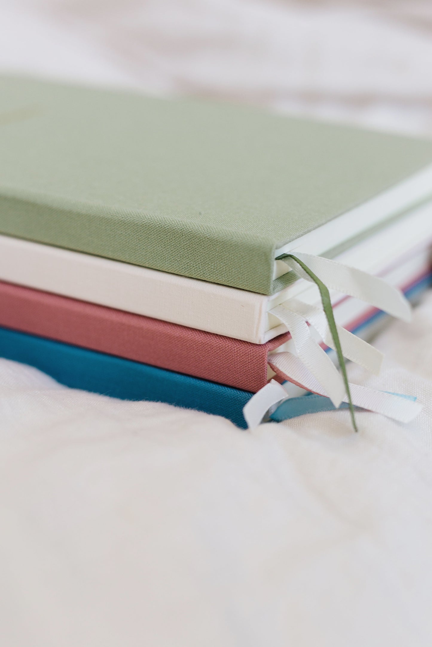 Queen Anne's Lace Foil Stamped Linen Notebook