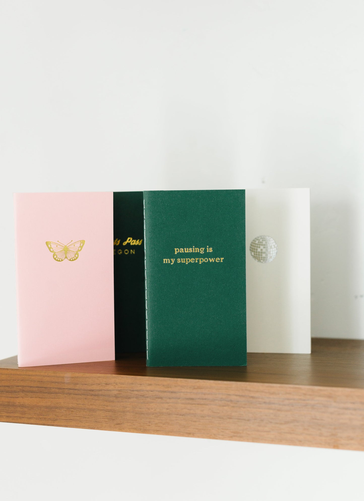 Foil Embossed Butterfly Menagerie Mini Saddle Stitch Notebook