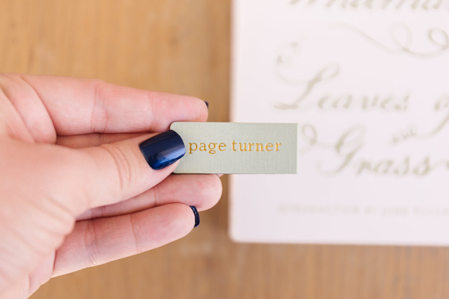 Page Turner Foil Embossed Magnetic Bookmark