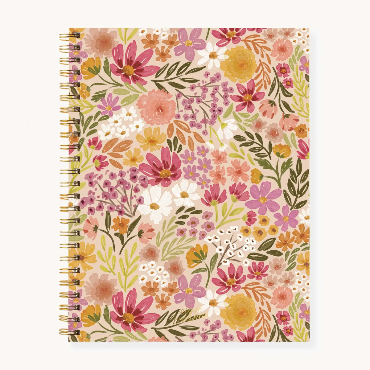 Floral Softcover Spiral Notebook