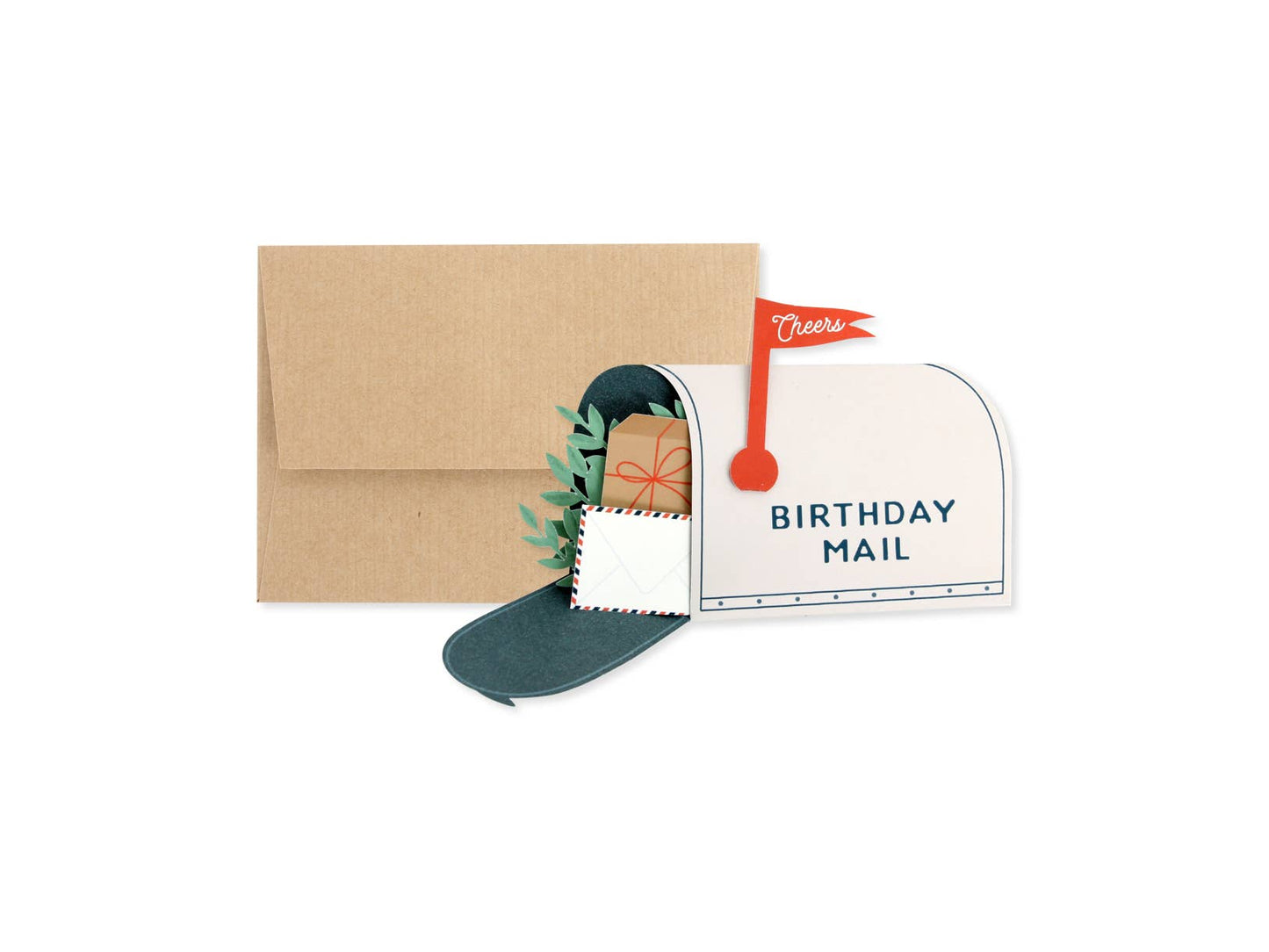 Die-Cut Birthday Mailbox Card w/ a Suprise Delivery