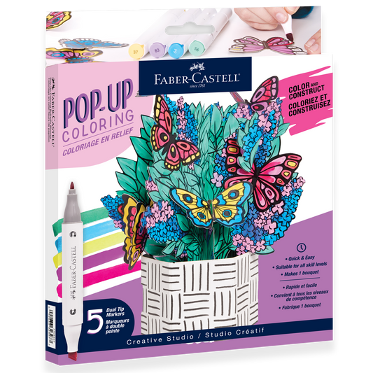 Pop Up Coloring Butterfly Bouquet - Adult Coloring Craft