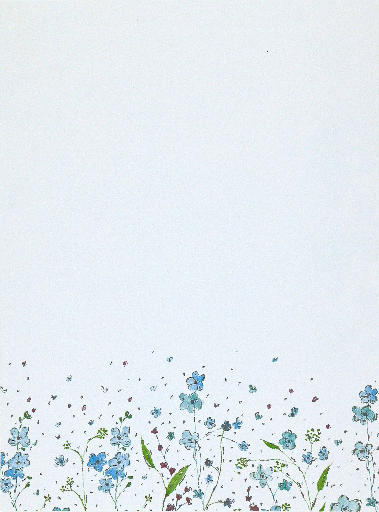 Peter Pauper Press | Blue Flowers Stationery Set