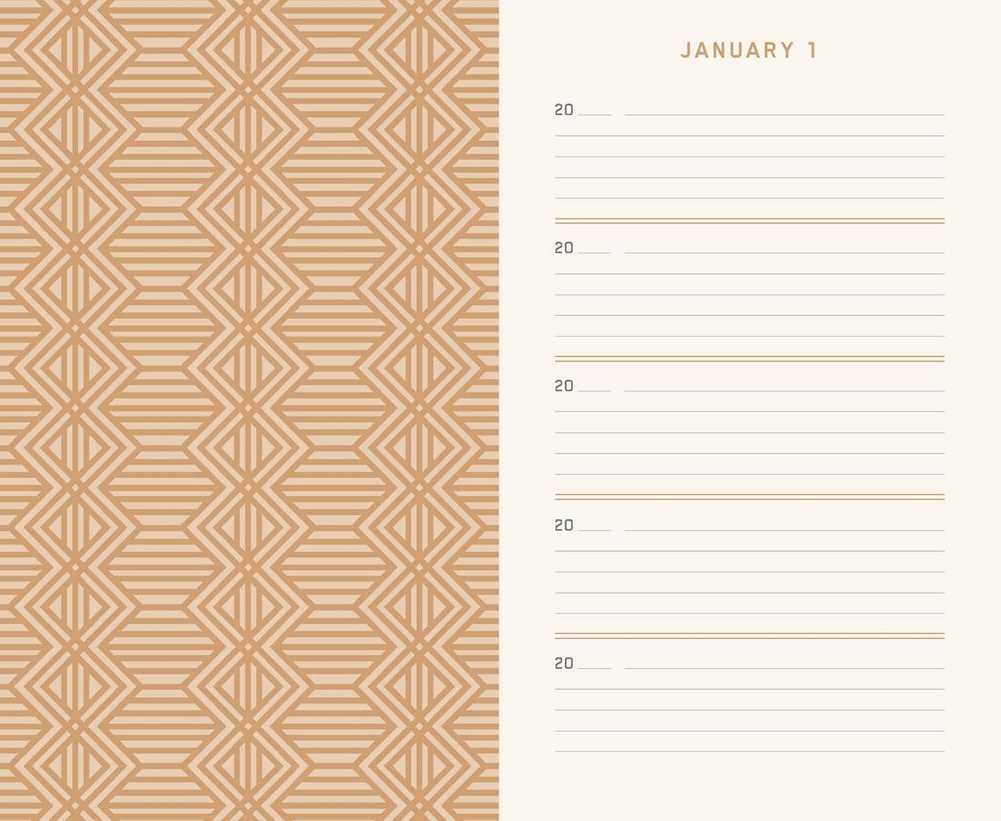 Charcoal Canvas One Line A Day Journal | A Five-Year Memory Book