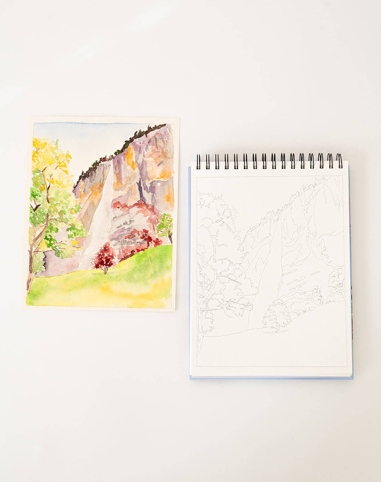 bailey rae studio | Landscape Watercoloring Book
