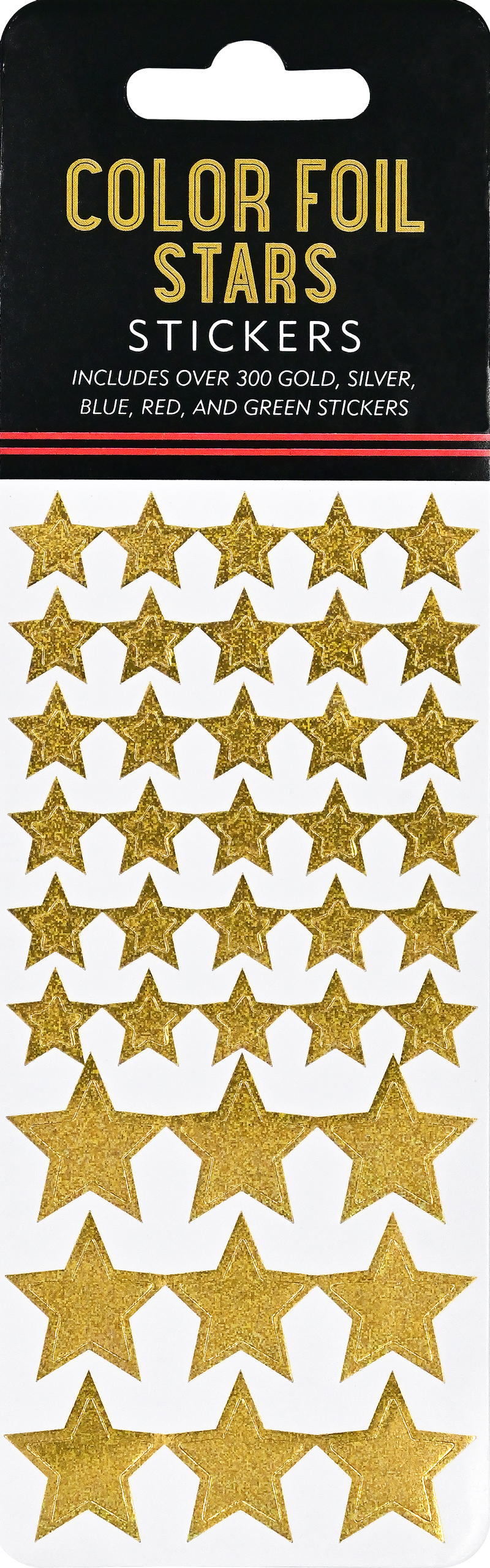 Peter Pauper Press | Color Foil Stars Sticker Set