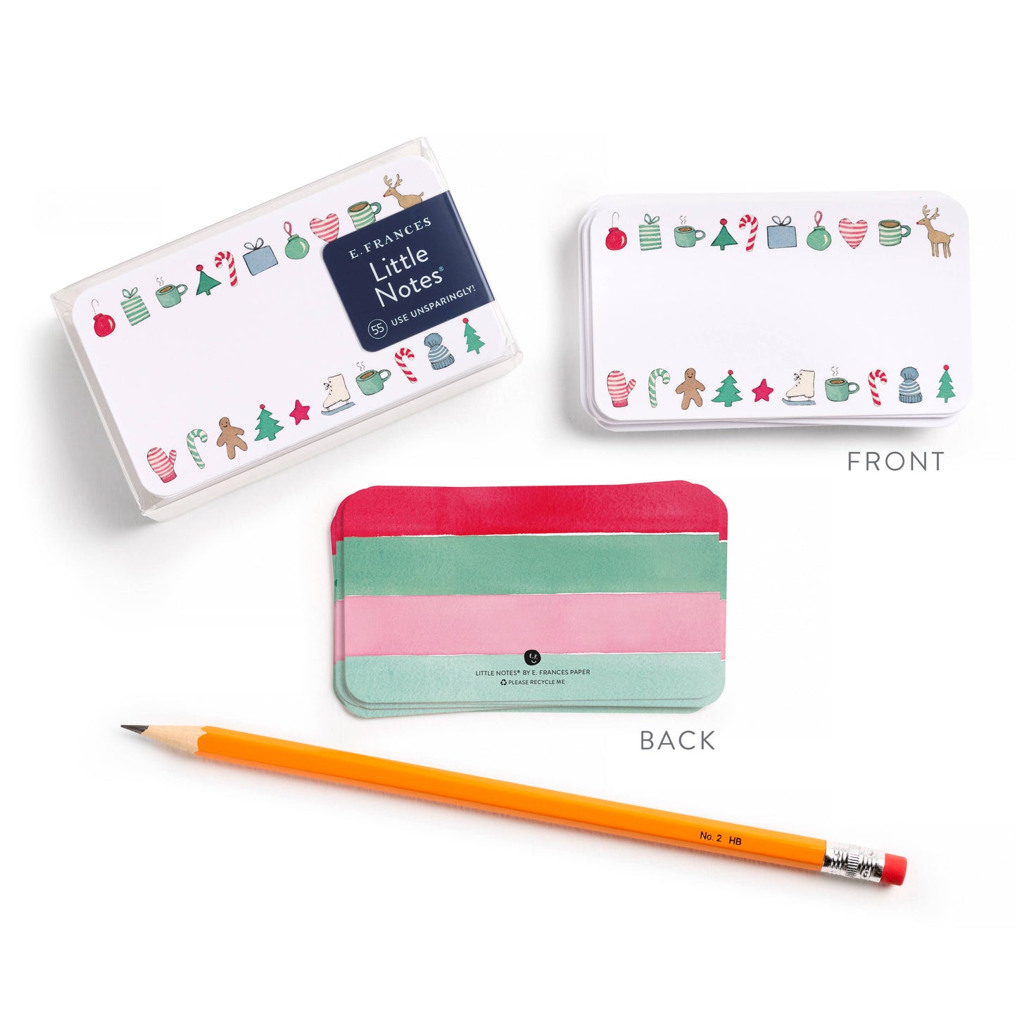 Merry Motif Little Notes® – Mini Notecard Pack, Set of 55