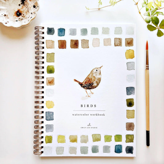 Emily Lex Studio | Birds watercolor workbook