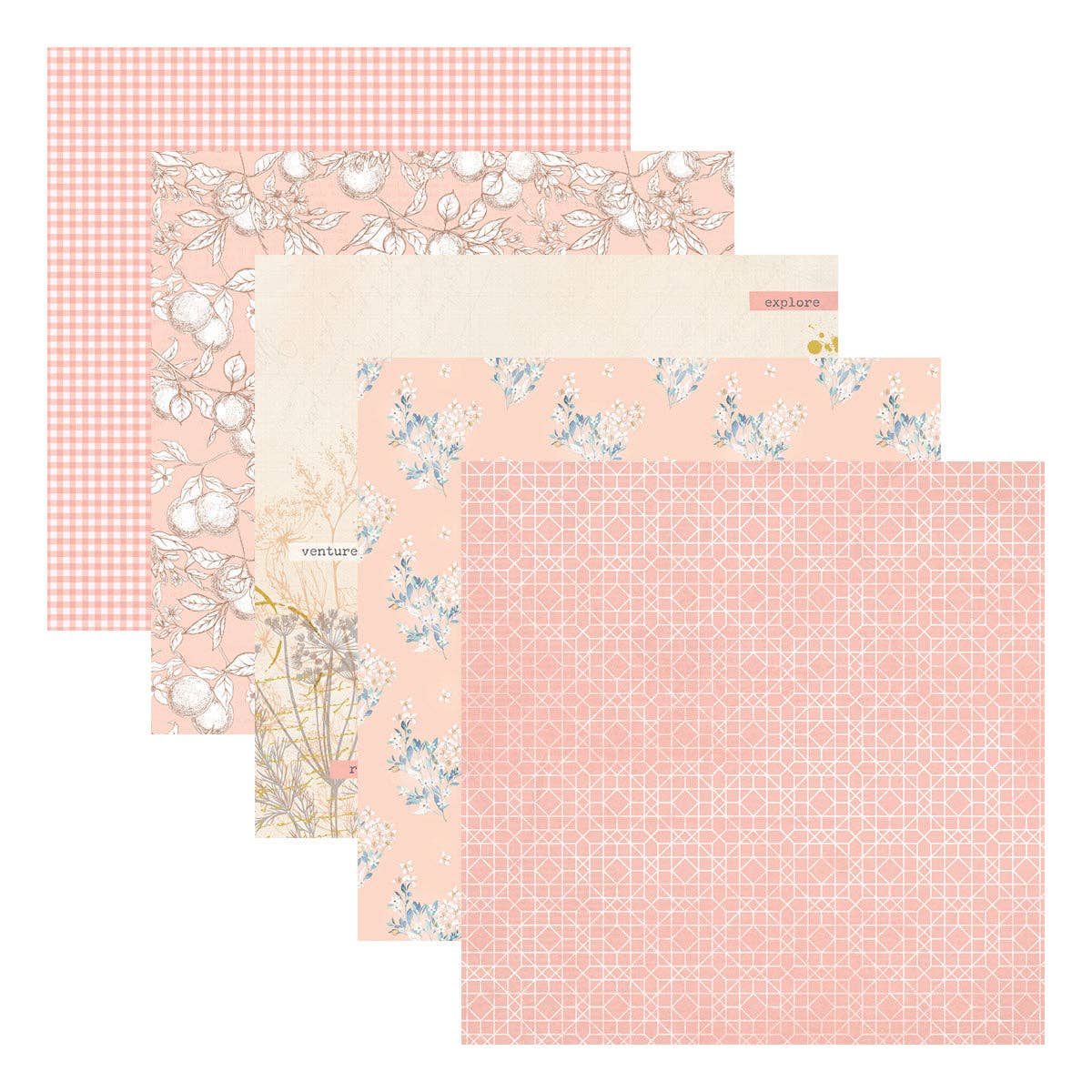 Rosie's Studio Clementine 12" x 12" Designer Paper Pack