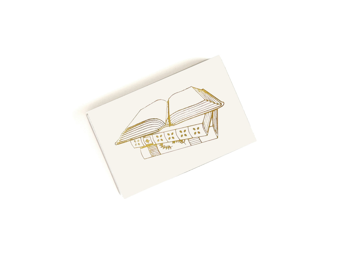 Book Lover Gold Foil Embossed Matchbox