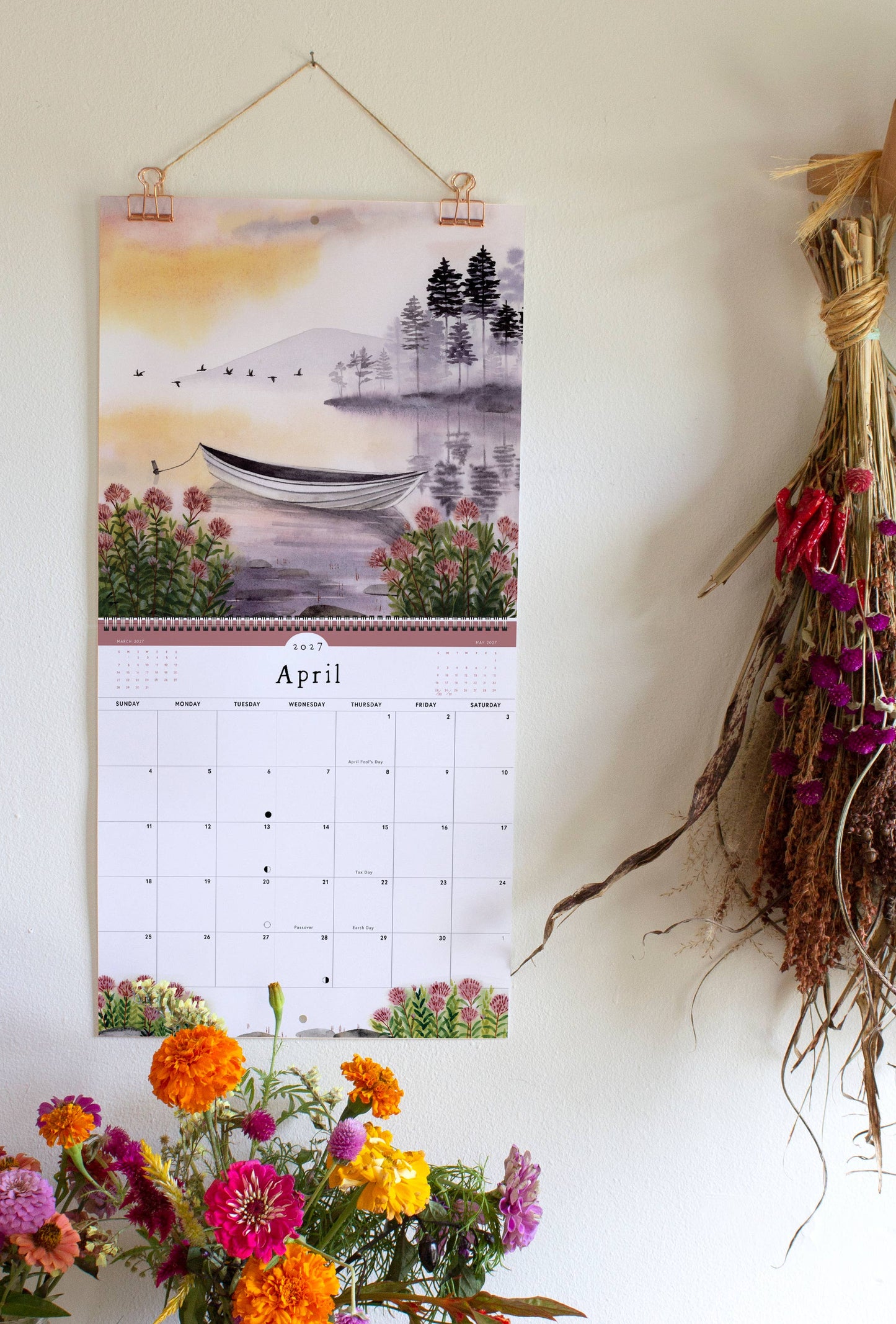 2027 Quiet Earth Wall Calendar | May We Fly