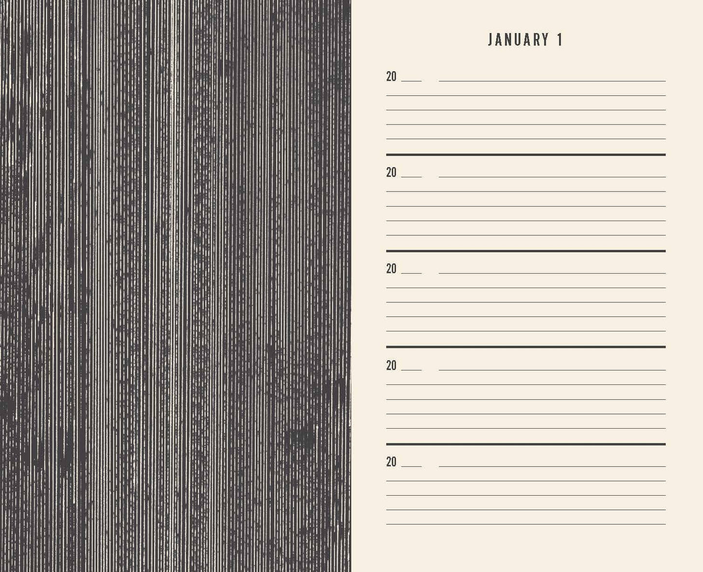 Canvas One Line A Day Journal | A Five-Year Memory Book