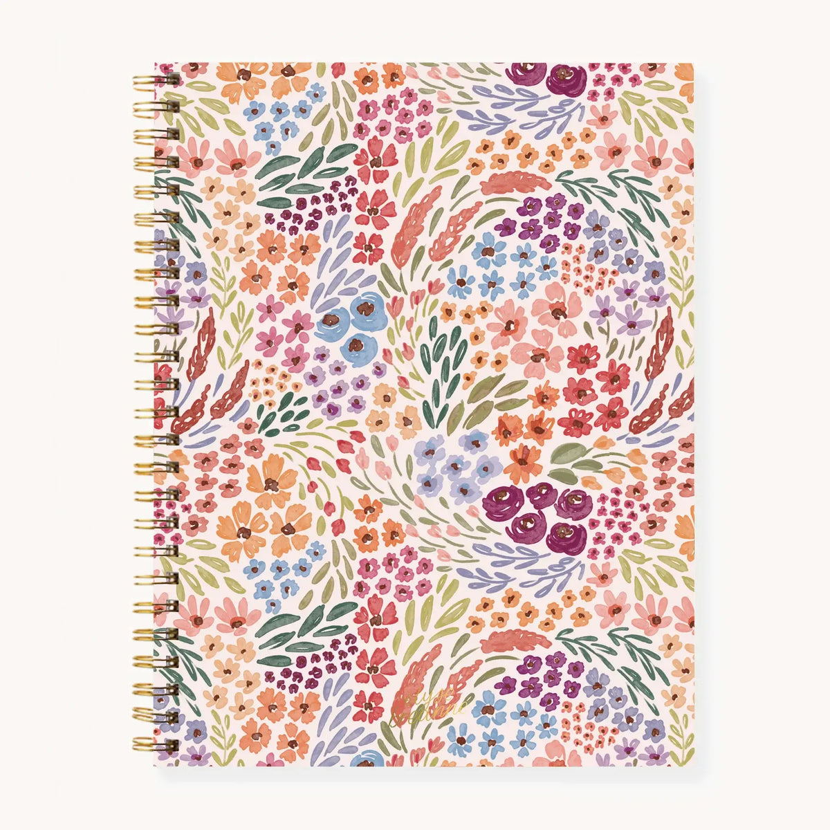 Floral Softcover Spiral Notebook