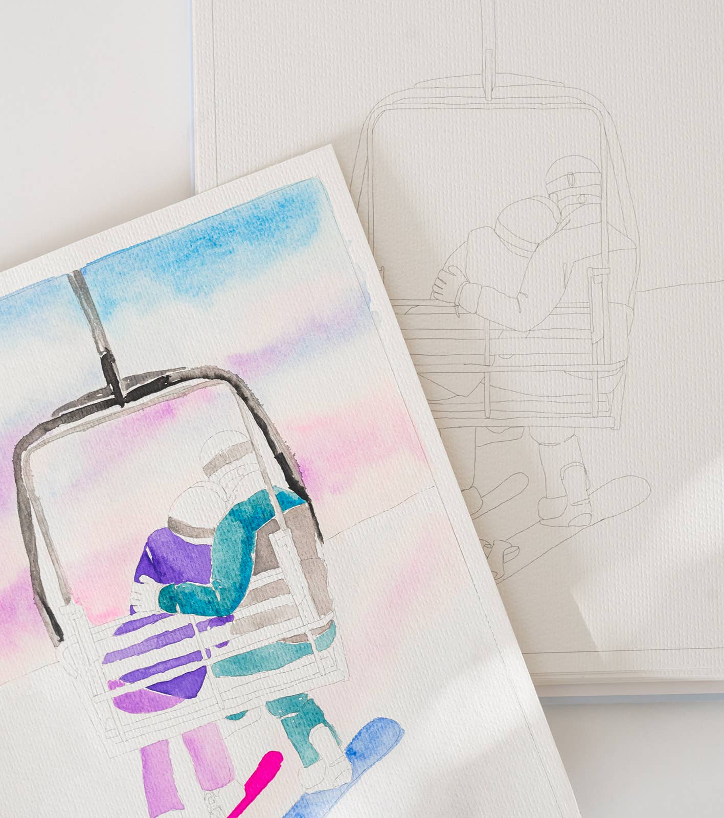 bailey rae studio | Landscape Watercoloring Book