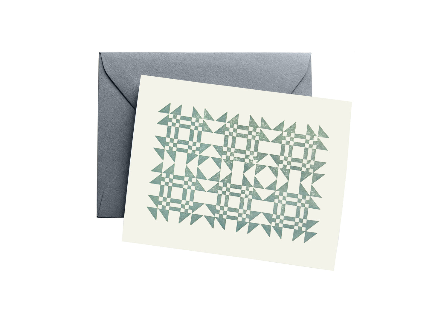 Cozy Quilt Letterpress Greeting Card | Quilting Card