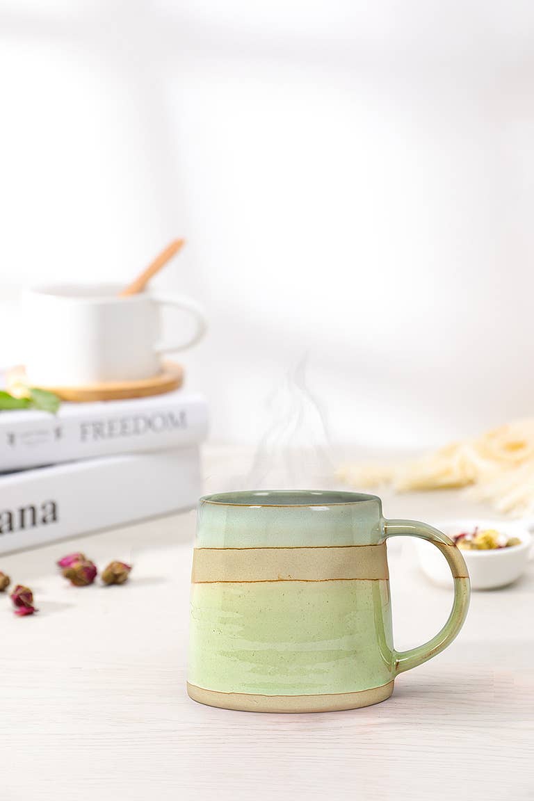 Blue / Green Rustic Style Mug