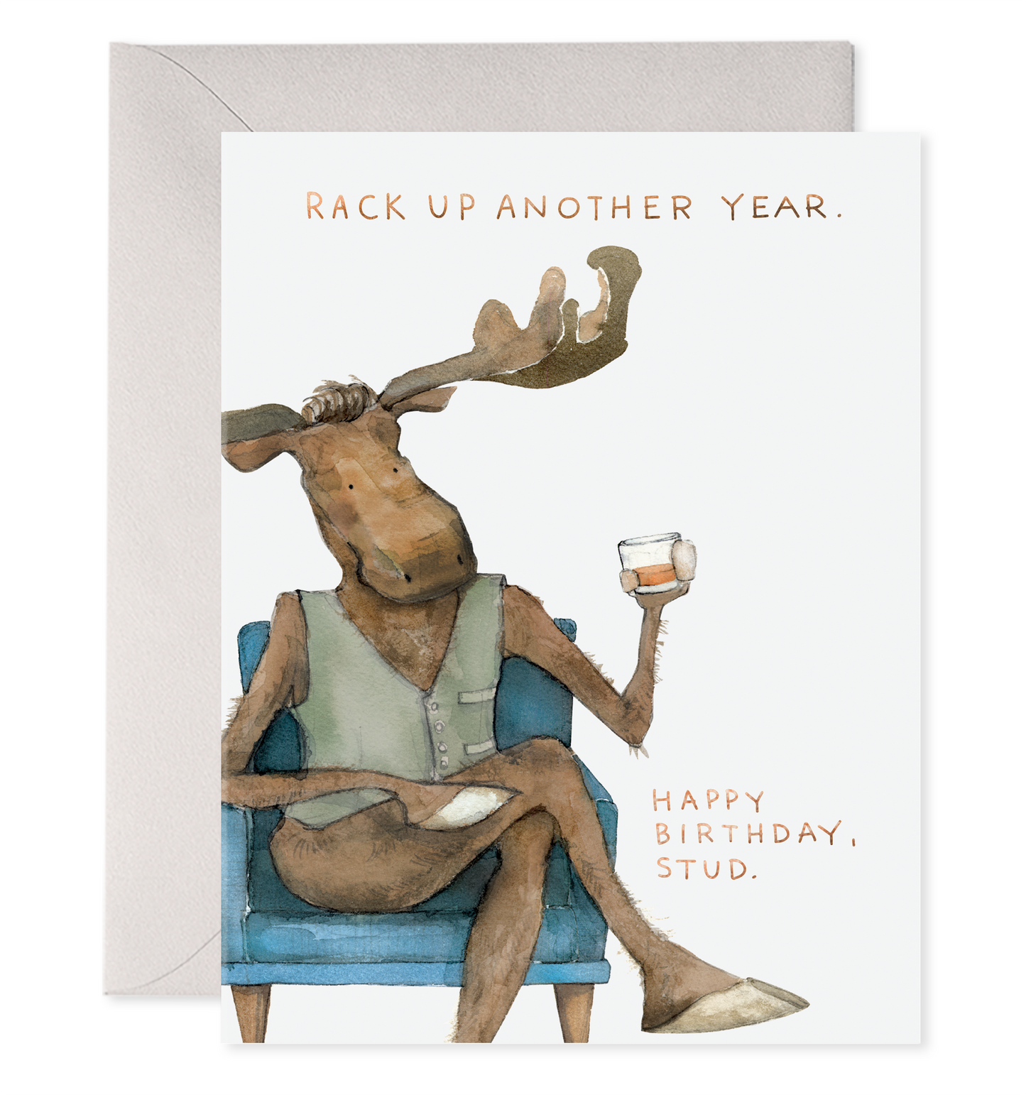 Harvey Moose Esq Birthday Greeting Card